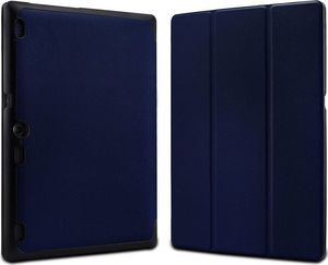Etui na tablet 4kom.pl Czarne etui skórzane PU typu Stojak Book Cover do Lenovo Tab2 A10-70 uniwersalny 2