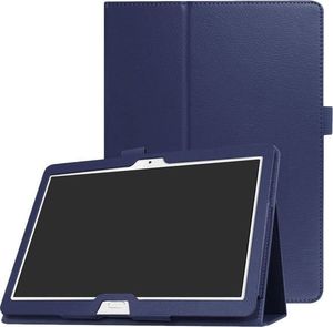 Etui na tablet 4kom.pl Etui Stojak Huawei Mediapad M3 Lite 10 Granatowe + Szkło uniwersalny 1
