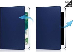 Etui na tablet 4kom.pl Etui Obrotowe 360 do Apple iPad 9.7 2017 / 2018 Granatowe + Szkło uniwersalny 3
