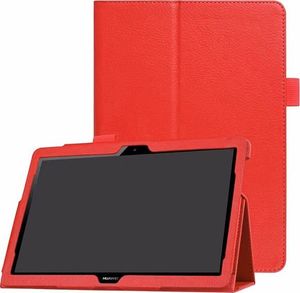 Etui na tablet 4kom.pl Etui Stojak Huawei Mediapad T3 10 9.6'' Czerwone uniwersalny 1
