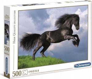 Clementoni Puzzle 500 elementów Fresian Black Horse 1