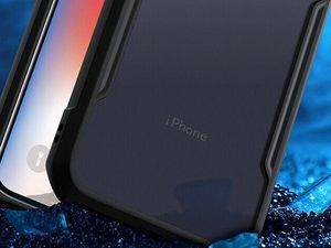 XUNDD Etui Ring Holder Clear Armor XUNDD do Apple iPhone 11 Pro czarne + Szkło Alogy uniwersalny 10