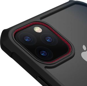 XUNDD Etui Ring Holder Clear Armor XUNDD do iPhone 11 Pro Max czarne + Szkło Alogy uniwersalny 5