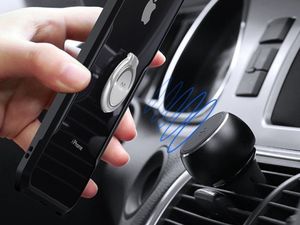 XUNDD Etui Ring Holder Clear Armor XUNDD do iPhone 11 Pro Max czarne + Szkło Alogy uniwersalny 9