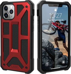UAG Etui UAG Urban Armor Gear Monarch do iPhone 11 Pro Crimson Red Leather + Szkło Alogy uniwersalny 7