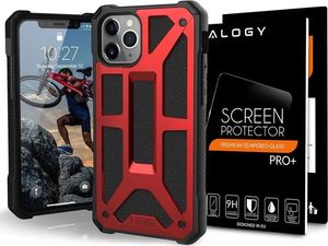 UAG Etui UAG Urban Armor Gear Monarch do iPhone 11 Pro Crimson Red Leather + Szkło Alogy uniwersalny 8