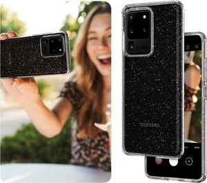 Spigen Etui Spigen Liquid Crystal Glitter do Samsung Galaxy S20 Ultra Crystal Quartz + 2x Folia Spigen uniwersalny 8