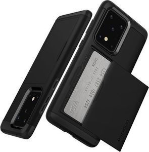Spigen Etui Spigen Slim Armor CS do Samsung Galaxy S20 Ultra Black + 2x Folia Spigen uniwersalny 2