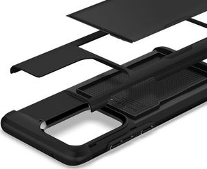 Spigen Etui Spigen Slim Armor CS do Samsung Galaxy S20 Ultra Black + 2x Folia Spigen uniwersalny 8