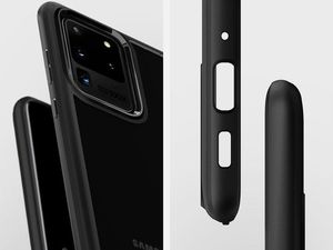 Spigen Etui Spigen Ultra Hybrid do Samsung Galaxy S20 Ultra Matte Black + 2x Folia Spigen uniwersalny 4