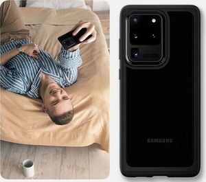 Spigen Etui Spigen Ultra Hybrid do Samsung Galaxy S20 Ultra Matte Black + 2x Folia Spigen uniwersalny 5