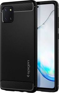 Spigen Etui Spigen Rugged Armor do Galaxy Note 10 Lite Matte Black + Szkło Mocolo TG+3D uniwersalny 2