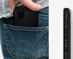 Spigen Etui Spigen Rugged Armor do Galaxy Note 10 Lite Matte Black + Szkło Mocolo TG+3D uniwersalny 4