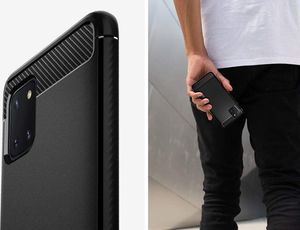 Spigen Etui Spigen Rugged Armor do Galaxy Note 10 Lite Matte Black + Szkło Mocolo TG+3D uniwersalny 7