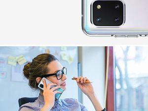 Spigen Etui Spigen Liquid Crystal do Galaxy Note 10 Lite Crystal Clear + Szkło Mocolo TG+3D uniwersalny 7