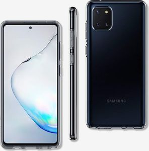 Spigen Etui Spigen Liquid Crystal do Galaxy Note 10 Lite Crystal Clear + Szkło Mocolo TG+3D uniwersalny 9