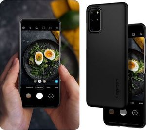 Spigen Etui Spigen Thin Fit do Samsung Galaxy S20 Plus Black + Szkło Mocolo UV uniwersalny 7