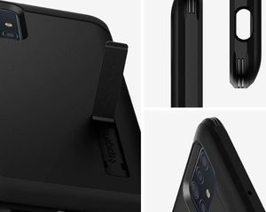 Spigen Etui Spigen Tough Armor do Samsung Galaxy A71 Black + Szkło 3mk uniwersalny 4