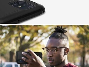 Spigen Etui Spigen Tough Armor do Samsung Galaxy A71 Black + Szkło 3mk uniwersalny 7