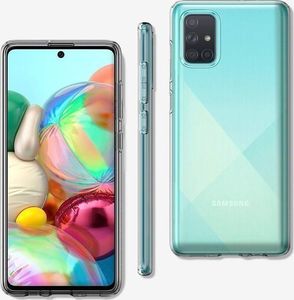 Spigen Etui Spigen Liquid Crystal do Samsung Galaxy A71 Crystal Clear + Szkło 3mk uniwersalny 11