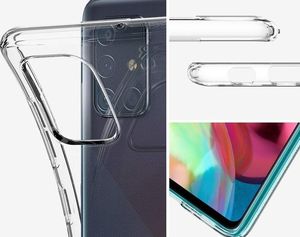 Spigen Etui Spigen Liquid Crystal do Samsung Galaxy A71 Crystal Clear + Szkło 3mk uniwersalny 6