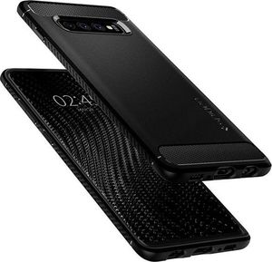 Spigen Etui Spigen Rugged Armor do Samsung Galaxy S10 Matte Black +Folia Neo Flex uniwersalny 3