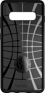 Spigen Etui Spigen Rugged Armor do Samsung Galaxy S10 Matte Black +Folia Neo Flex uniwersalny 6