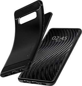 Spigen Etui Spigen Rugged Armor do Samsung Galaxy S10 Matte Black +Folia Neo Flex uniwersalny 10