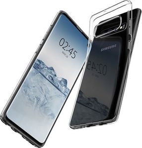 Spigen Etui Spigen Liquid Crystal do Samsung Galaxy S10 Clear + Folia Neo Flex uniwersalny 2