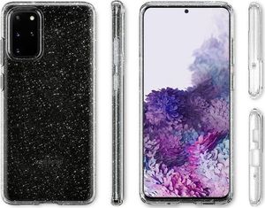 Spigen Etui Spigen Liquid Crystal Glitter do Samsung Galaxy S20 Plus Crystal + 2x Folia Neo uniwersalny 3