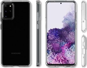 Spigen Etui Spigen Liquid Crystal do Galaxy S20 Plus Crystal Clear + 2x Folia Neo uniwersalny 3