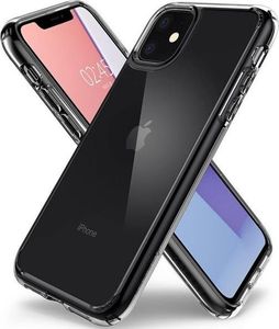 Spigen Etui Spigen Ultra Hybrid do Apple iPhone 11 Crystal Clear + szkło alogy uniwersalny 13