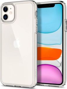 Spigen Etui Spigen Ultra Hybrid do Apple iPhone 11 Crystal Clear + szkło alogy uniwersalny 6