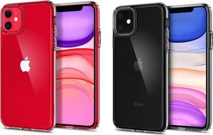 Spigen Etui Spigen Ultra Hybrid do Apple iPhone 11 Crystal Clear + szkło alogy uniwersalny 8