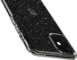 Spigen Etui Spigen Liquid Crystal Glitter do Apple iPhone 11 Crystal Quartz + Szkło Alogy uniwersalny 6