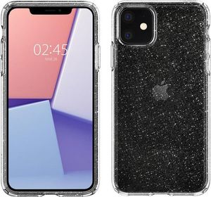 Spigen Etui Spigen Liquid Crystal Glitter do Apple iPhone 11 Crystal Quartz + Szkło Alogy uniwersalny 7
