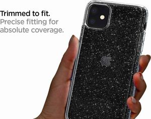 Spigen Etui Spigen Liquid Crystal Glitter do Apple iPhone 11 Crystal Quartz + Szkło Alogy uniwersalny 10