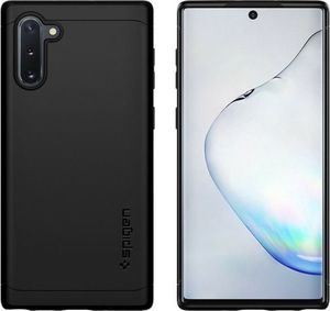 Spigen Etui Spigen Thin Fit Classic do Samsung Galaxy Note 10 black + Folia ochronna Alogy uniwersalny 2