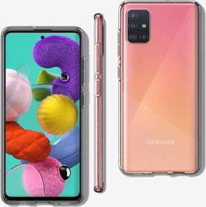 Spigen Etui Spigen Liquid Crystal do Samsung Galaxy A51 Crystal Clear + Szkło 3mk uniwersalny 7