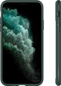 Spigen Etui Spigen Ultra Hybrid do Apple iPhone 11 Pro Midnight green + Szkło Alogy uniwersalny 4