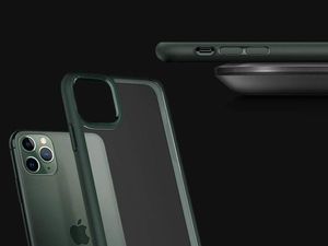 Spigen Etui Spigen Ultra Hybrid do Apple iPhone 11 Pro Midnight green + Szkło SGP uniwersalny 7