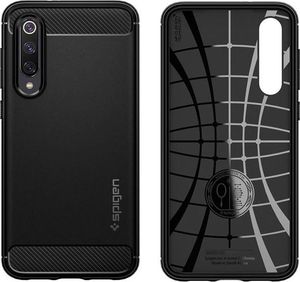 Spigen Etui Spigen Rugged Armor do Xiaomi Mi 9 SE Matte Black + Szkło Alogy uniwersalny 4