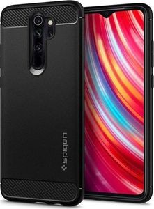 Spigen Etui Spigen Rugged Armor do Xiaomi Redmi Note 8 Pro Matte Black + Szkło Alogy uniwersalny 2
