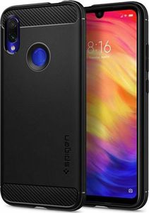 Spigen Etui Spigen Rugged Armor do Xiaomi Redmi Note 7/7 Pro + Szkło 3mk FG uniwersalny 1