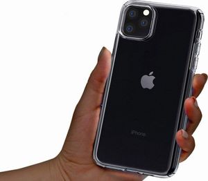 Spigen Etui Spigen Liquid Crystal do Apple iPhone 11 Pro Crystal Clear + Szkło Spigen uniwersalny 2