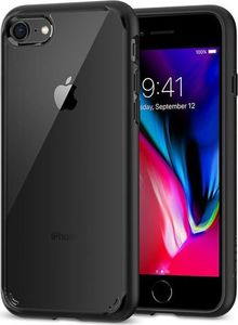 Spigen Etui Spigen Ultra Hybrid 2 Apple iPhone 7/8/SE 2020 Black + Szkło Alogy uniwersalny 1