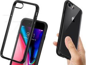 Spigen Etui Spigen Ultra Hybrid 2 Apple iPhone 7/8/SE 2020 Black + Szkło Alogy uniwersalny 2
