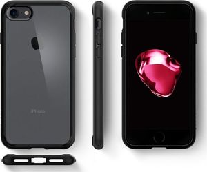Spigen Etui Spigen Ultra Hybrid 2 Apple iPhone 7/8/SE 2020 Black + Szkło Alogy uniwersalny 8