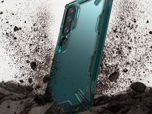 Ringke Etui Ringke Fusion X do Xiaomi Mi Note 10/ Note 10 Pro/ CC9 Pro Turquoise Green + 2x folia Ringke uniwersalny 6