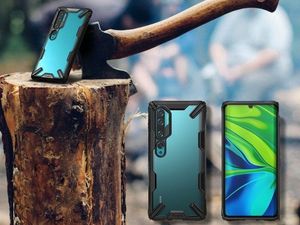 Ringke Etui Ringke Fusion X do Xiaomi Mi Note 10/ Note 10 Pro/ CC9 Pro Black + 2x Folia Ringke uniwersalny 7